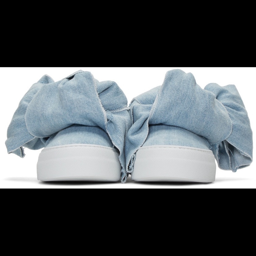 Joshua’s Azire Bow Denim Slip-on Sneakers Flats - Picture 5 of 8